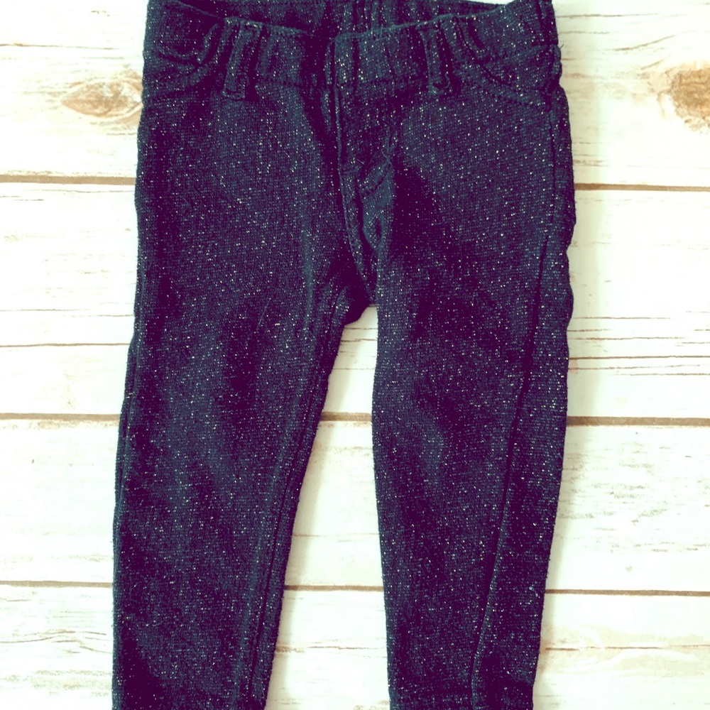 Black sparkle pants